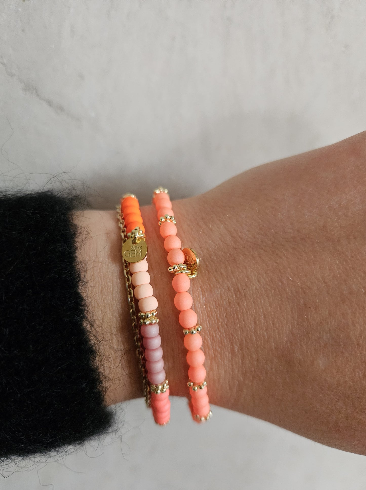 Handgefertigtes Armband        ▪️MINI NEON FLAMINGO