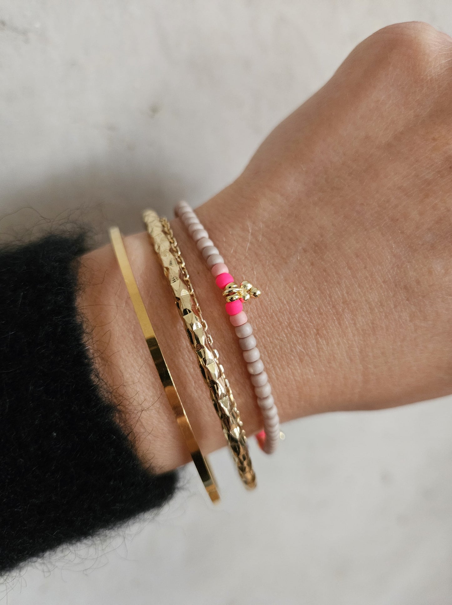 Handgefertigtes Armband ▪️MINI ROC NEW SAGE PINK