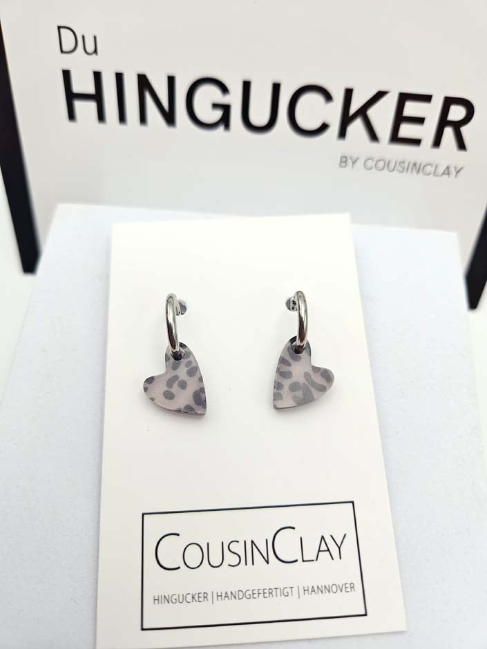 CATWALK-Creolen – Statement-Ohrringe im Leopardenmuster