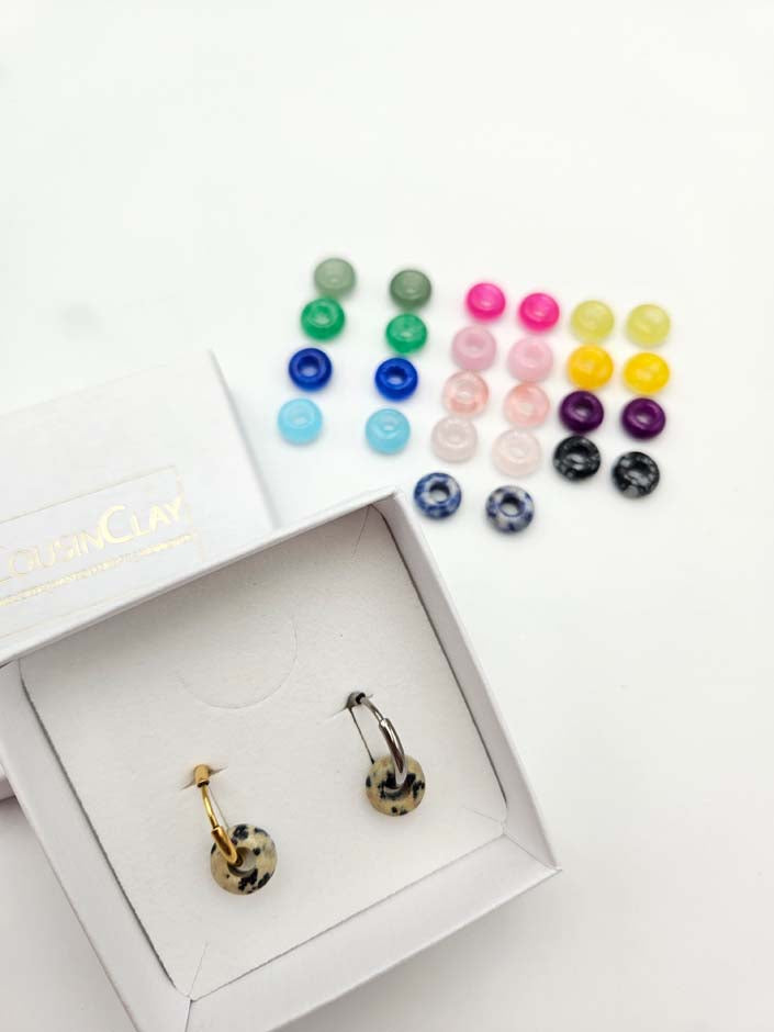 NATURSTEINE ▪️Du hast bereits Creolen und möchtest nur die Natursteine zum Wechseln? Kein Problem – du erhältst immer 2 Stück.