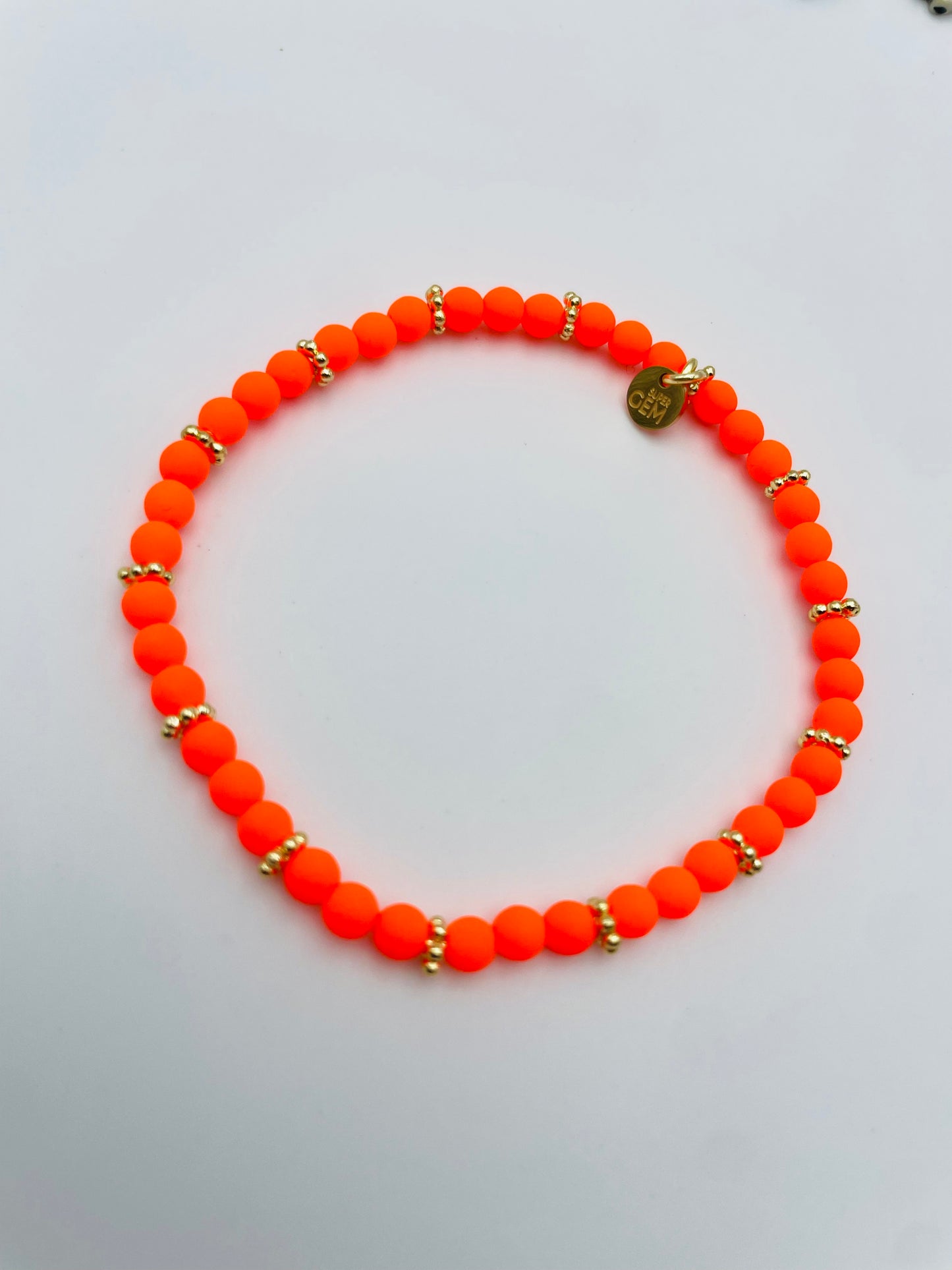 Handgefertigtes Armband ▪️MINI NEON ORANGE