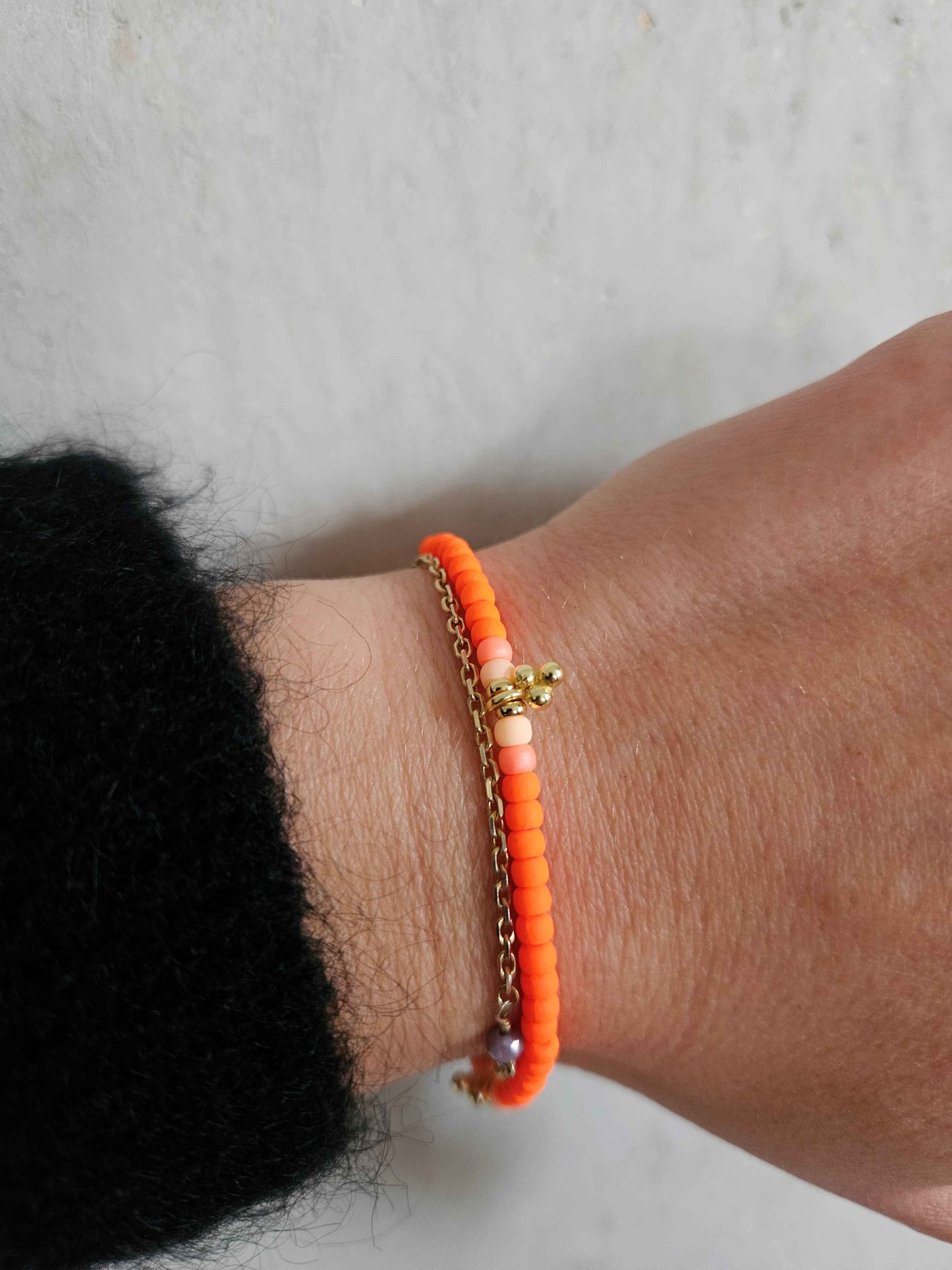 Handgefertigtes Armband ▪️MINI ROC NEON ORANGE NEW