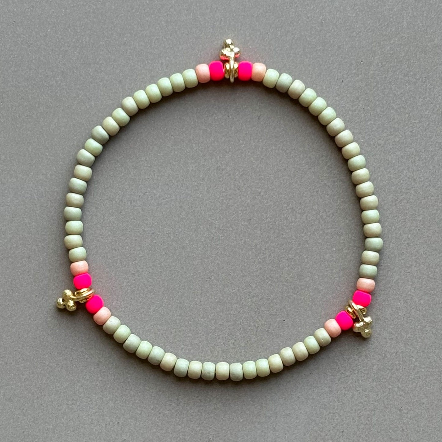 Handgefertigtes Armband ▪️MINI ROC NEW SAGE PINK