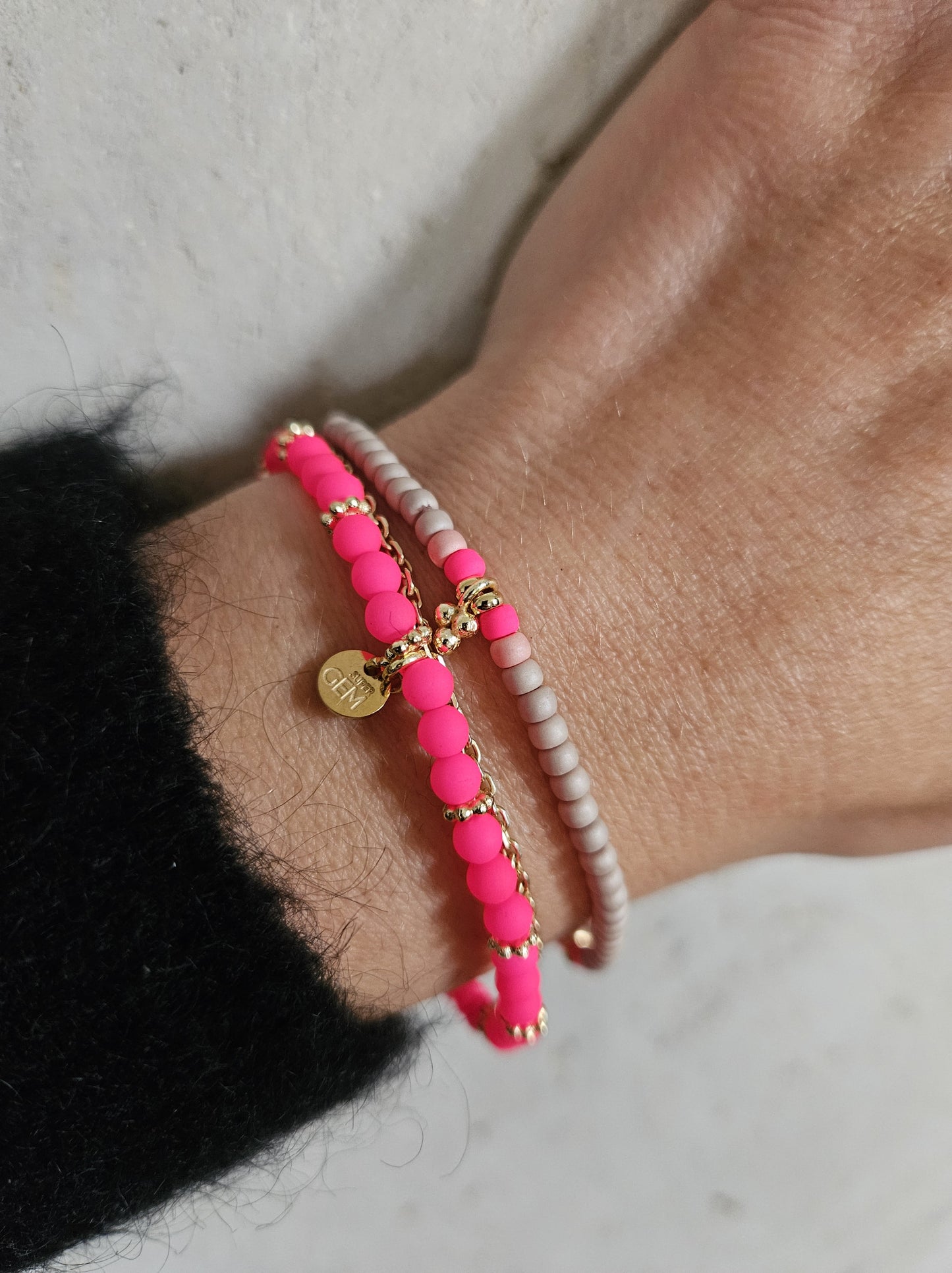 Handgefertigtes Armband          ▪️MINI NEON PINK