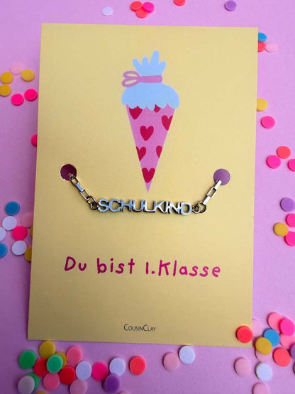 Armband Schulkind, Oma & Mama