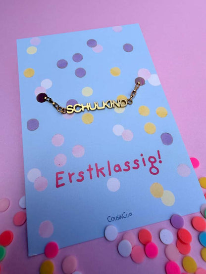 Armband Schulkind, Oma & Mama