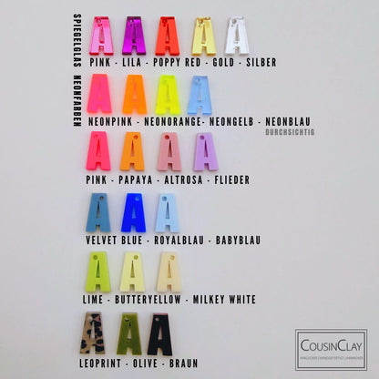 Kette mit Buchstaben und Highlighter - CousinClay