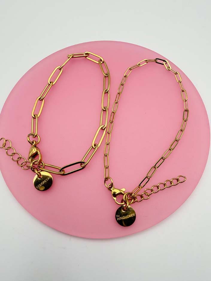 Büroklammer-Armband mit neonfarbenen Smiley-Charms