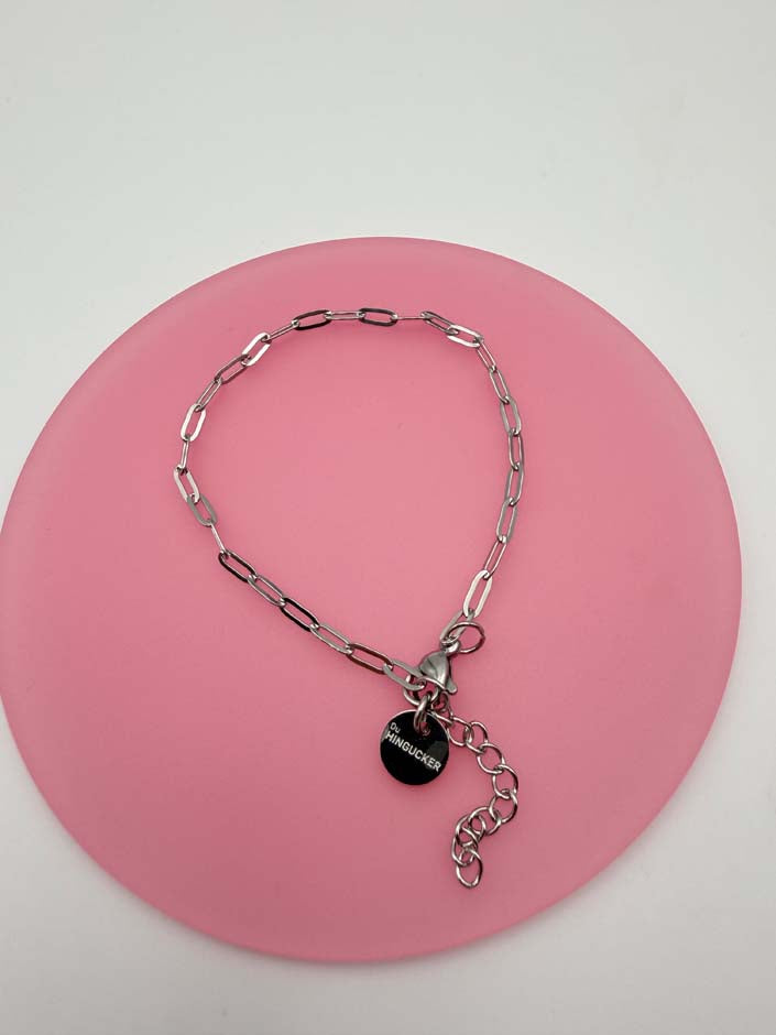 Büroklammer-Armband mit neonfarbenen Smiley-Charms