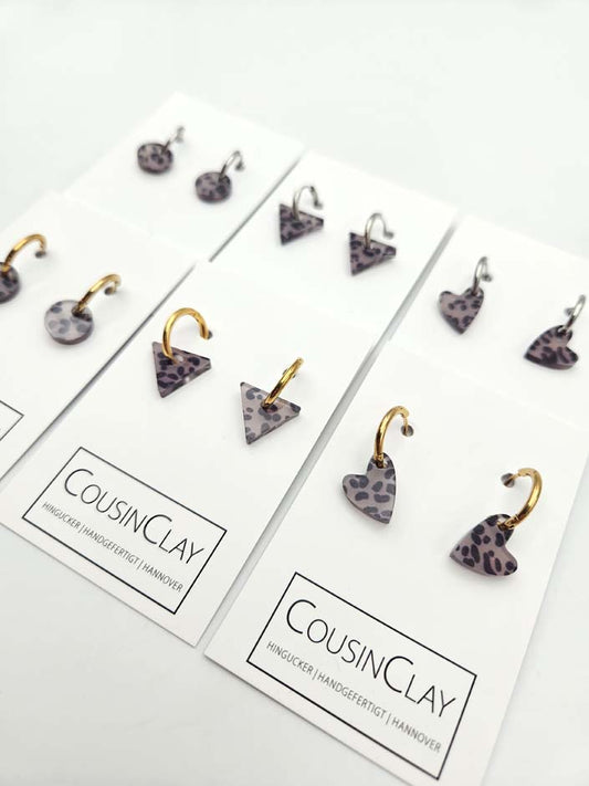 CATWALK-Creolen – Statement-Ohrringe im Leopardenmuster