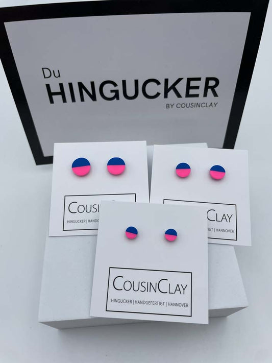 DUO - Color Blocking Neonpink▪️Pazifikblau - CousinClay