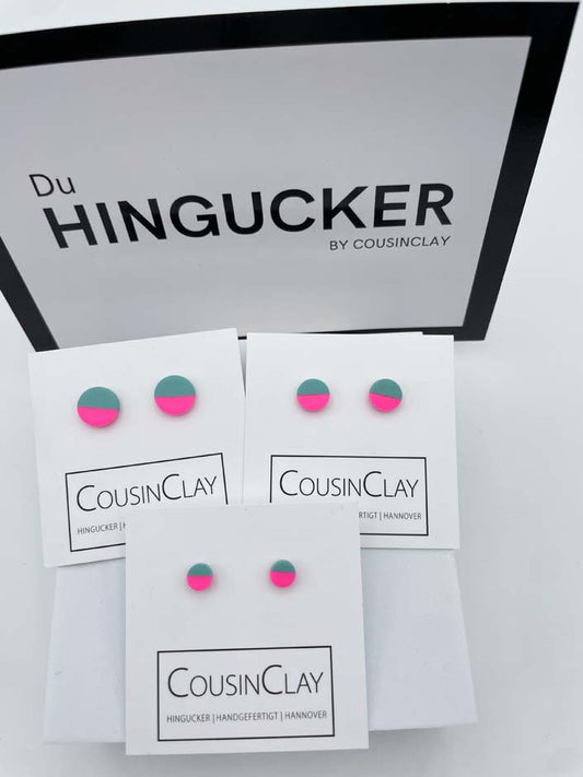 DUO - Color Blocking Neonpink▪️Ozeanblue - CousinClay