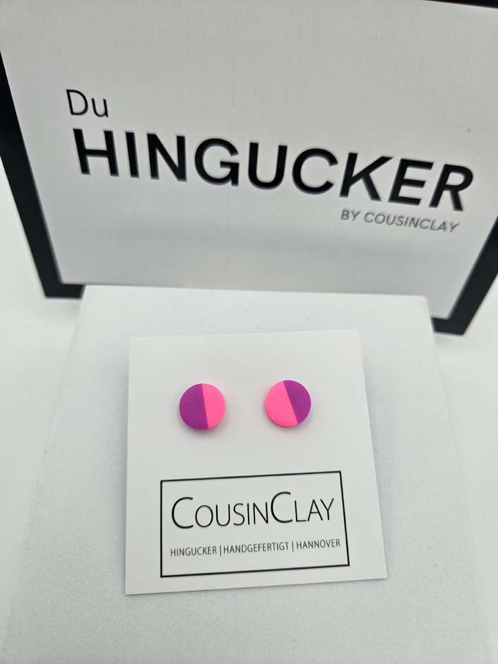 DUO - Ohrstecker                      Neonpink▪️Neonlila