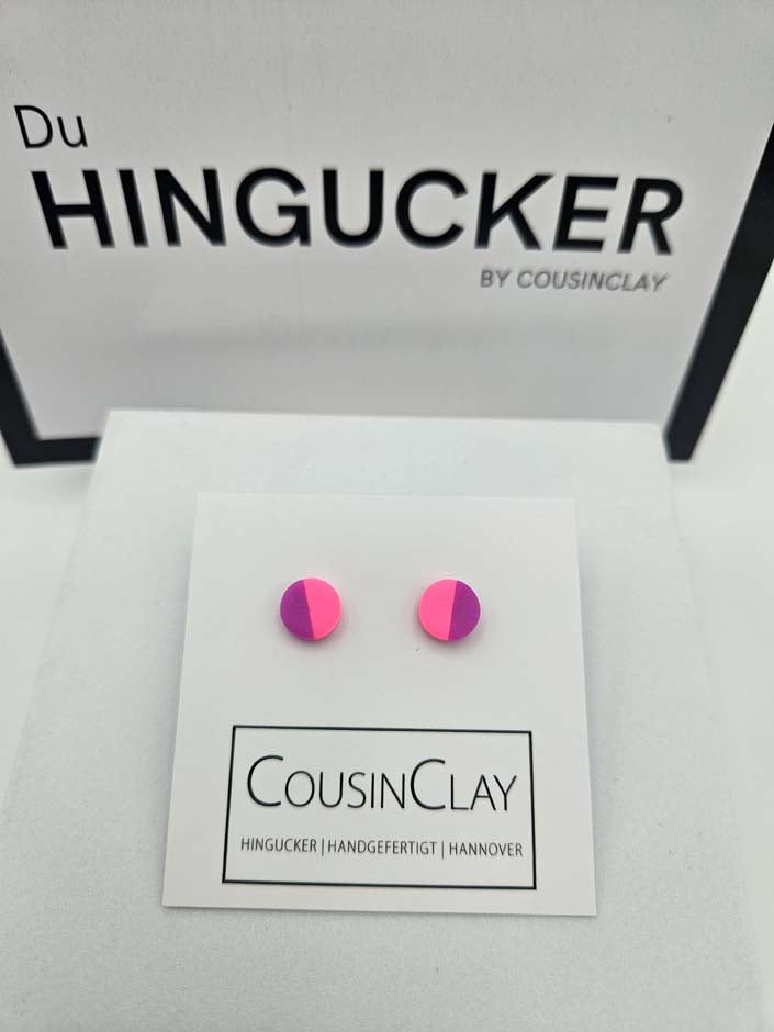DUO - Ohrstecker                      Neonpink▪️Neonlila