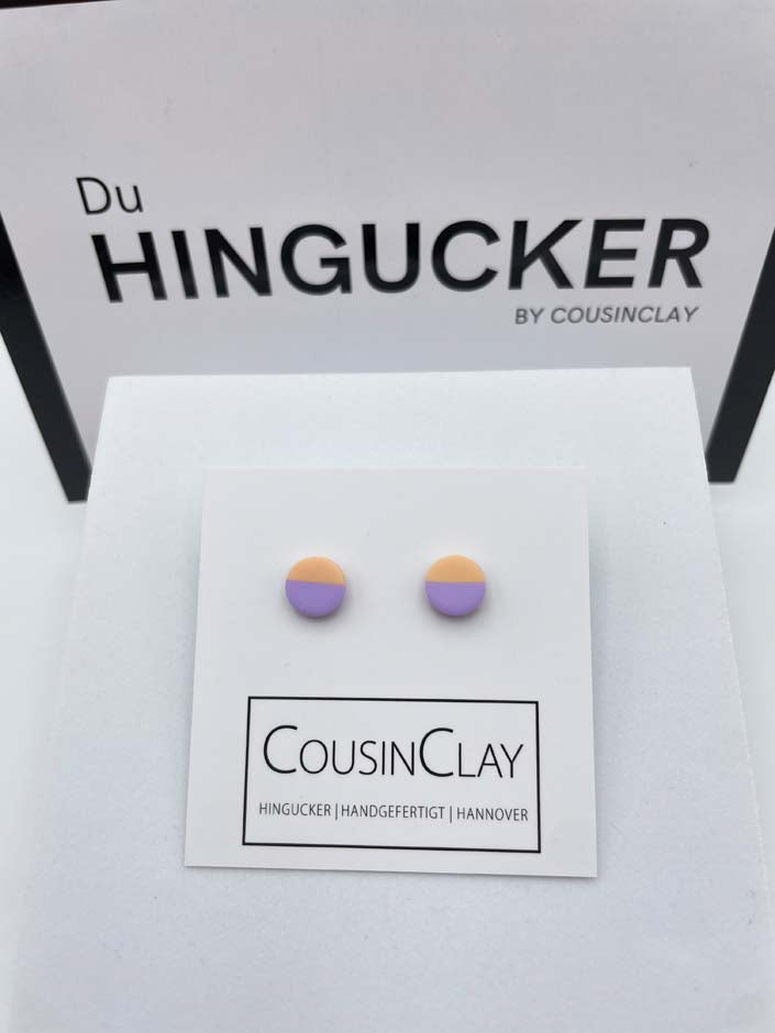 DUO - Ohrstecker                      Lavendel▪️Papaya