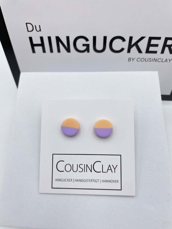 DUO - Ohrstecker                      Lavendel▪️Papaya