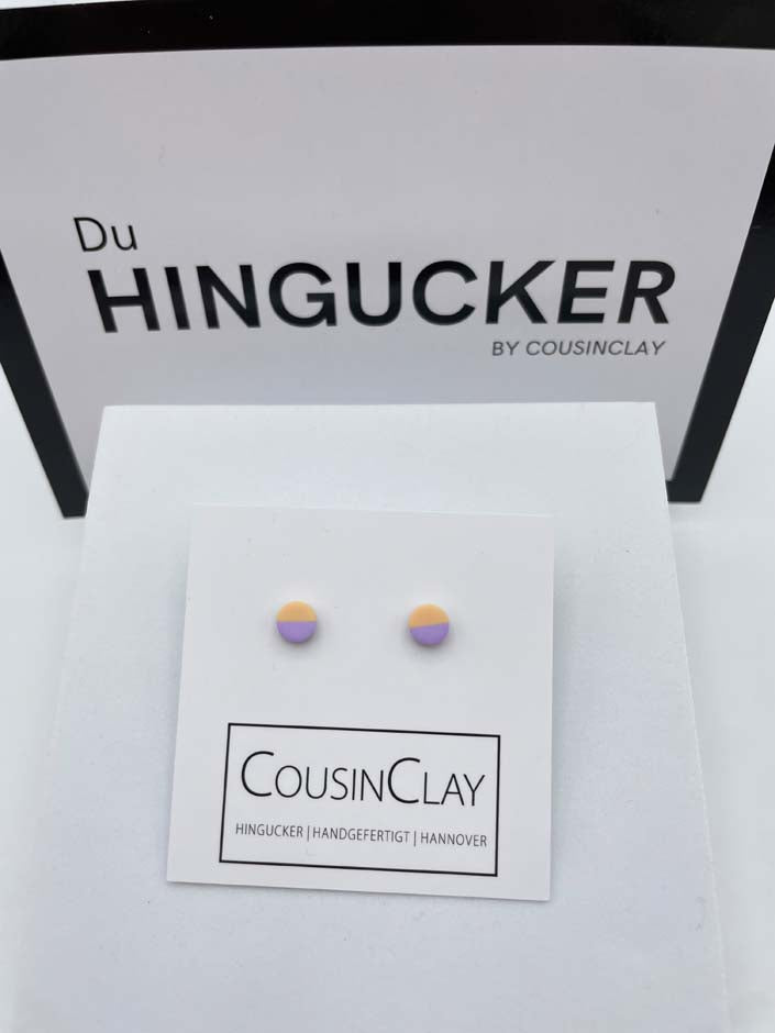 DUO - Ohrstecker                      Lavendel▪️Papaya