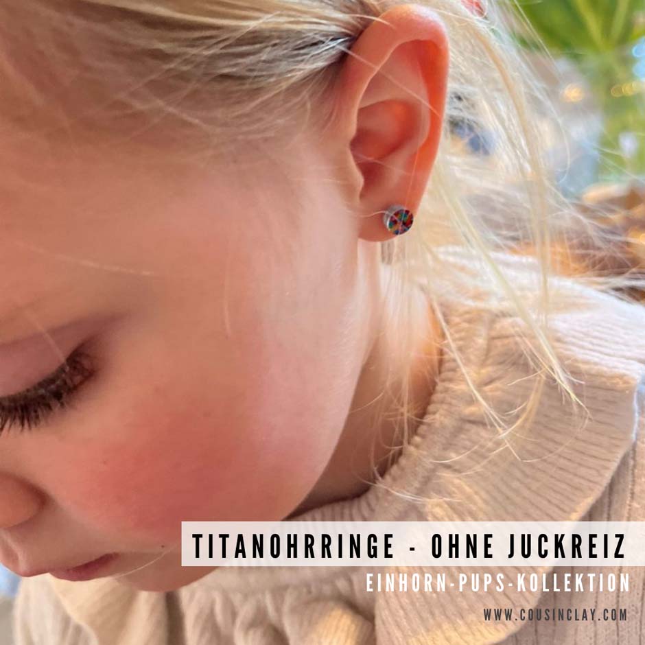 Einhorn-Pups-Ohrringstecker 🦄