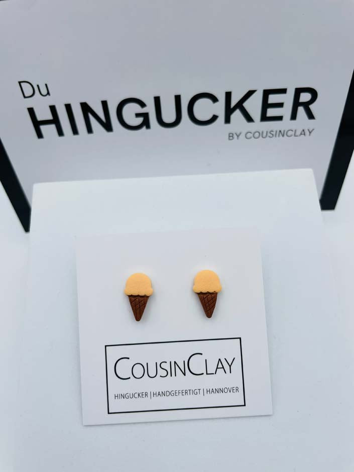 Eistüten Ohrringstecker 🍧 - CousinClay