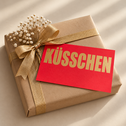 Postkarte „Küsschen“ – Kleine Botschaft, große Liebe 💋