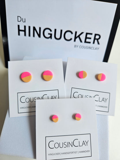 DUO-Color Blocking Papaya und Neonpink - CousinClay