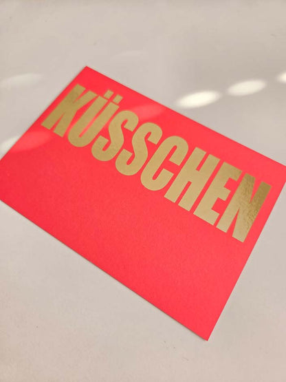 Postkarte „Küsschen“ – Kleine Botschaft, große Liebe 💋