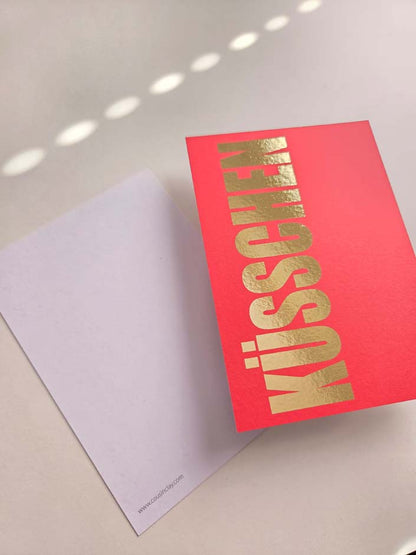 Postkarte „Küsschen“ – Kleine Botschaft, große Liebe 💋