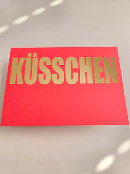 Postkarte „Küsschen“ – Kleine Botschaft, große Liebe 💋