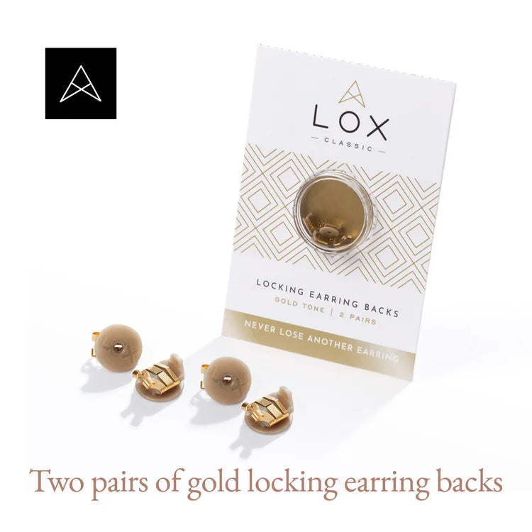 Sicherheitsverschluss Ohrringe (LOX), 2 Paare