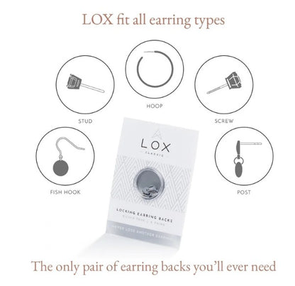Sicherheitsverschluss Ohrringe (LOX), 2 Paare