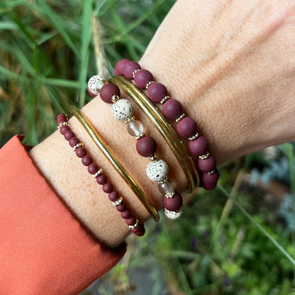 Handgefertigtes Armband        ▪️MINI MAROON