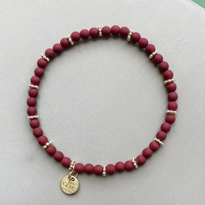 Handgefertigtes Armband        ▪️MINI MAROON