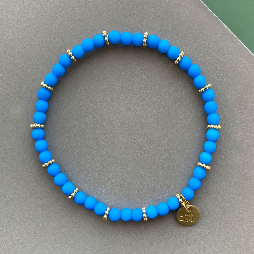 Handgefertigtes Armband        ▪️MINI NEON AQUA