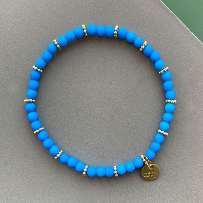 Handgefertigtes Armband        ▪️MINI NEON AQUA