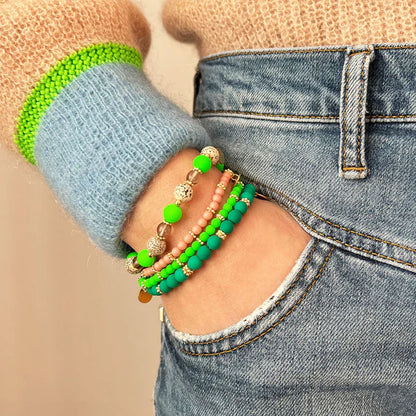 Handgefertigtes Armband          ▪️MINI NEON GREEN
