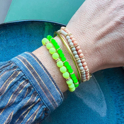 Handgefertigtes Armband          ▪️MINI NEON LIME
