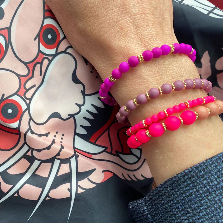 Handgefertigtes Armband ▪️MINI NEON PINK - CousinClay
