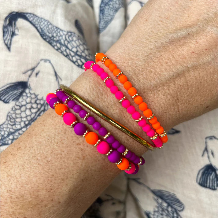 Handgefertigtes Armband ▪️MINI NEON PINK - CousinClay