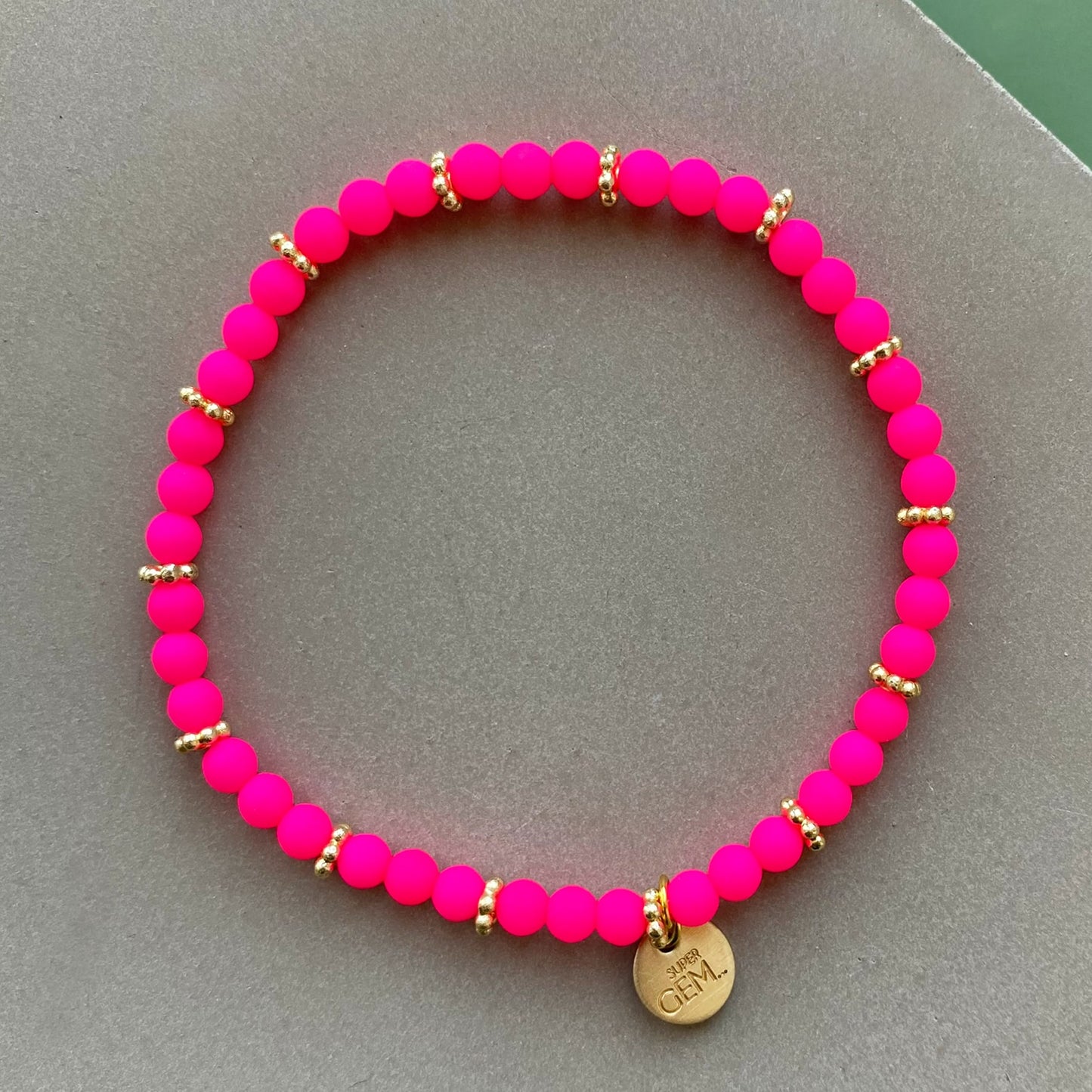 Handgefertigtes Armband          ▪️MINI NEON PINK