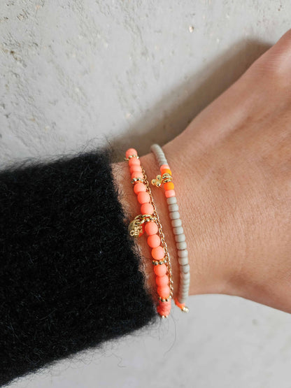 Handgefertigtes Armband        ▪️MINI ROC SAGE ORANGE NEW