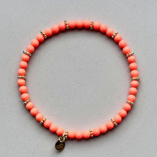 Handgefertigtes Armband        ▪️MINI NEON FLAMINGO