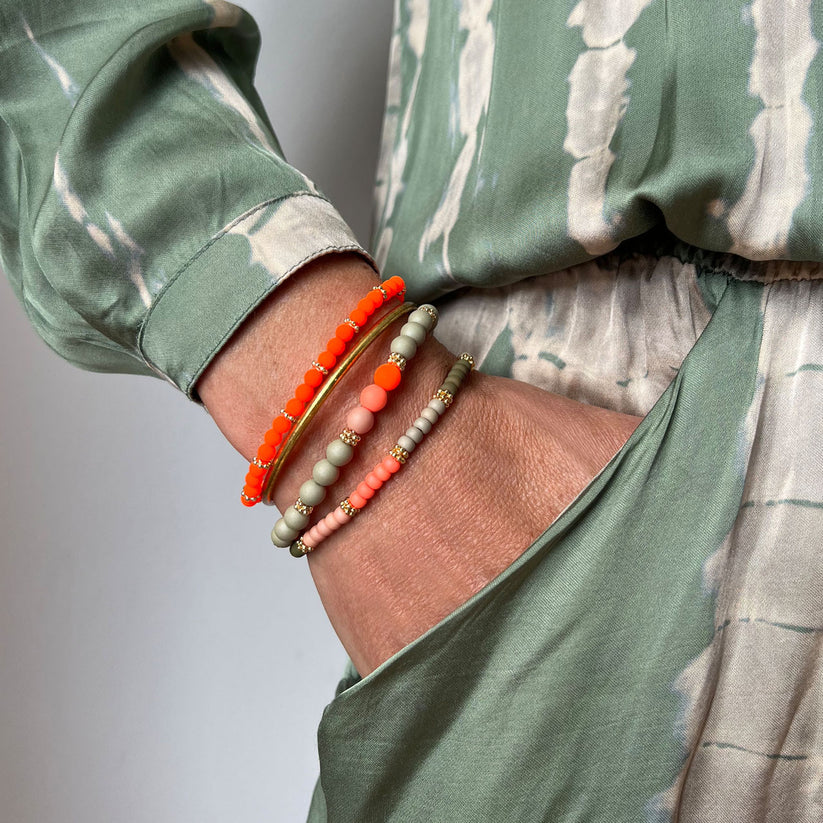 Handgefertigtes Armband          ▪️MINI NEON ORANGE