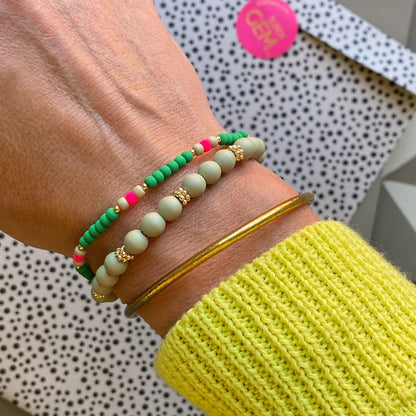 Handgefertigtes Armband        ▪️MINI ROC GREEN