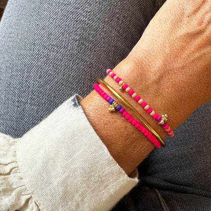 Handgefertigtes Armband        ▪️MINI ROC NEW PINK