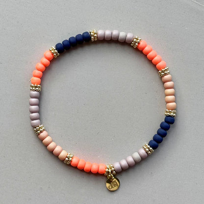 Handgefertigtes Armband        ▪️ROC MIDNIGHT FLAMINGO