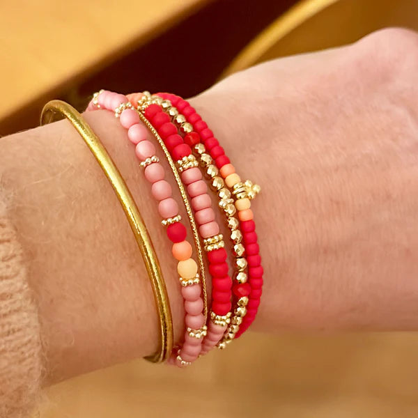 Handgefertigtes Armband        ▪️ROC RED FLAMINGO