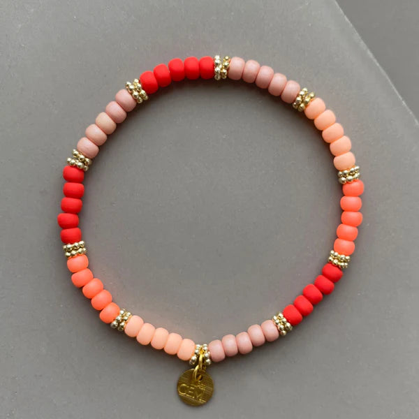 Handgefertigtes Armband        ▪️ROC RED FLAMINGO
