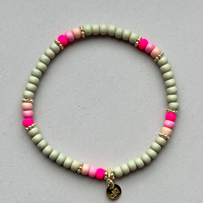 Handgefertigtes Armband        ▪️ROC SAGE PINK
