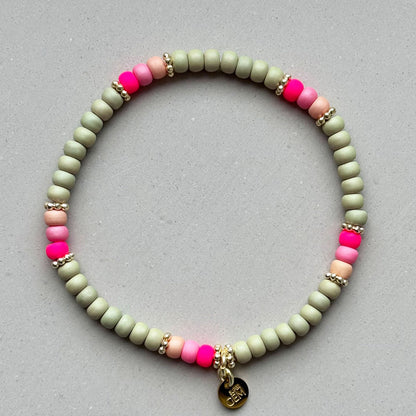 Handgefertigtes Armband        ▪️ROC SAGE PINK