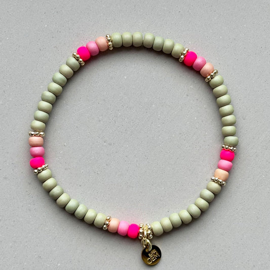 Handgefertigtes Armband        ▪️ROC SAGE PINK